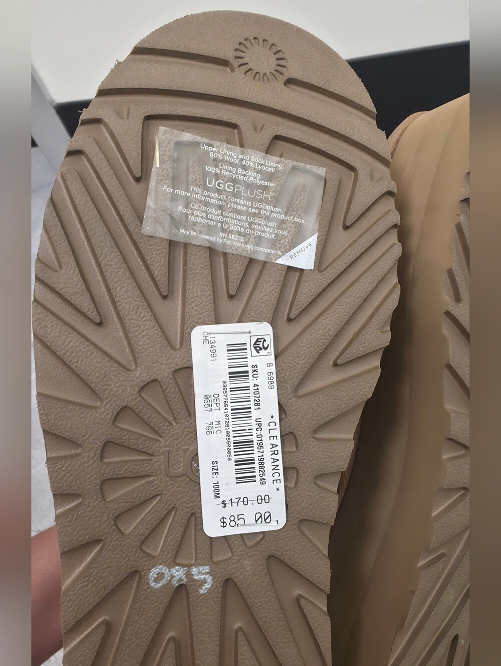 UGG Mini Boot Platform, Size 10 - Picture 7 of 7